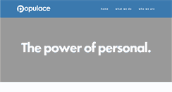 Desktop Screenshot of populace.org
